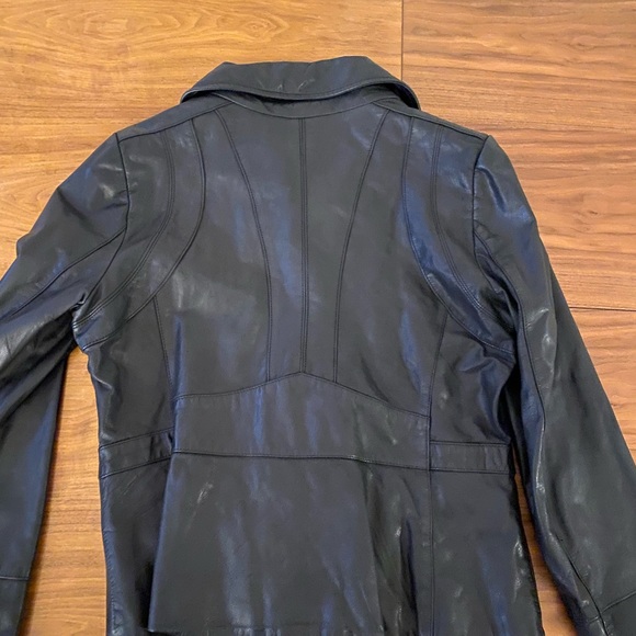 Banana Republic lamb leather motorcycle jacket - Picture 7 of 9